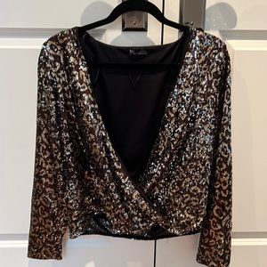 ZARA trf collection - Sequin Top size S